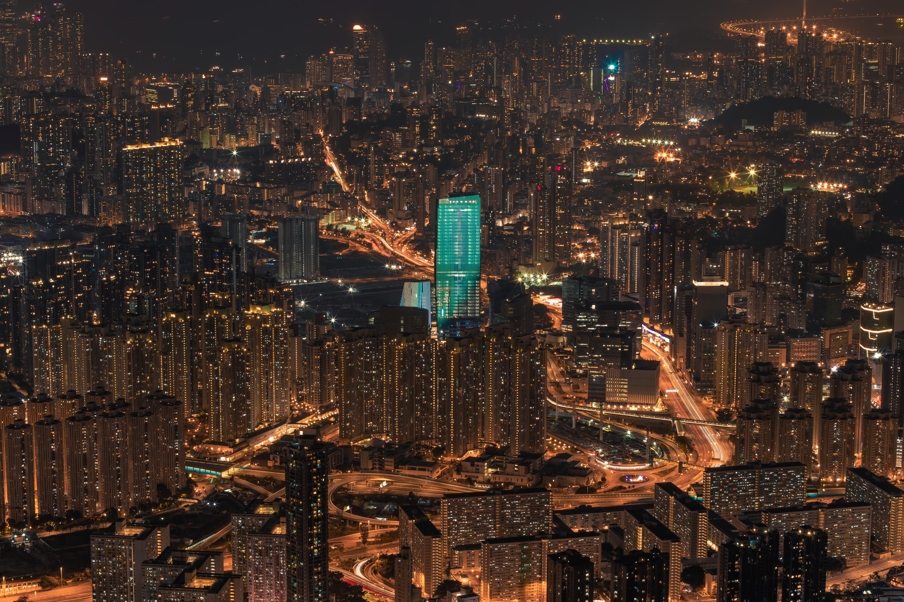 Hong Kong city at night