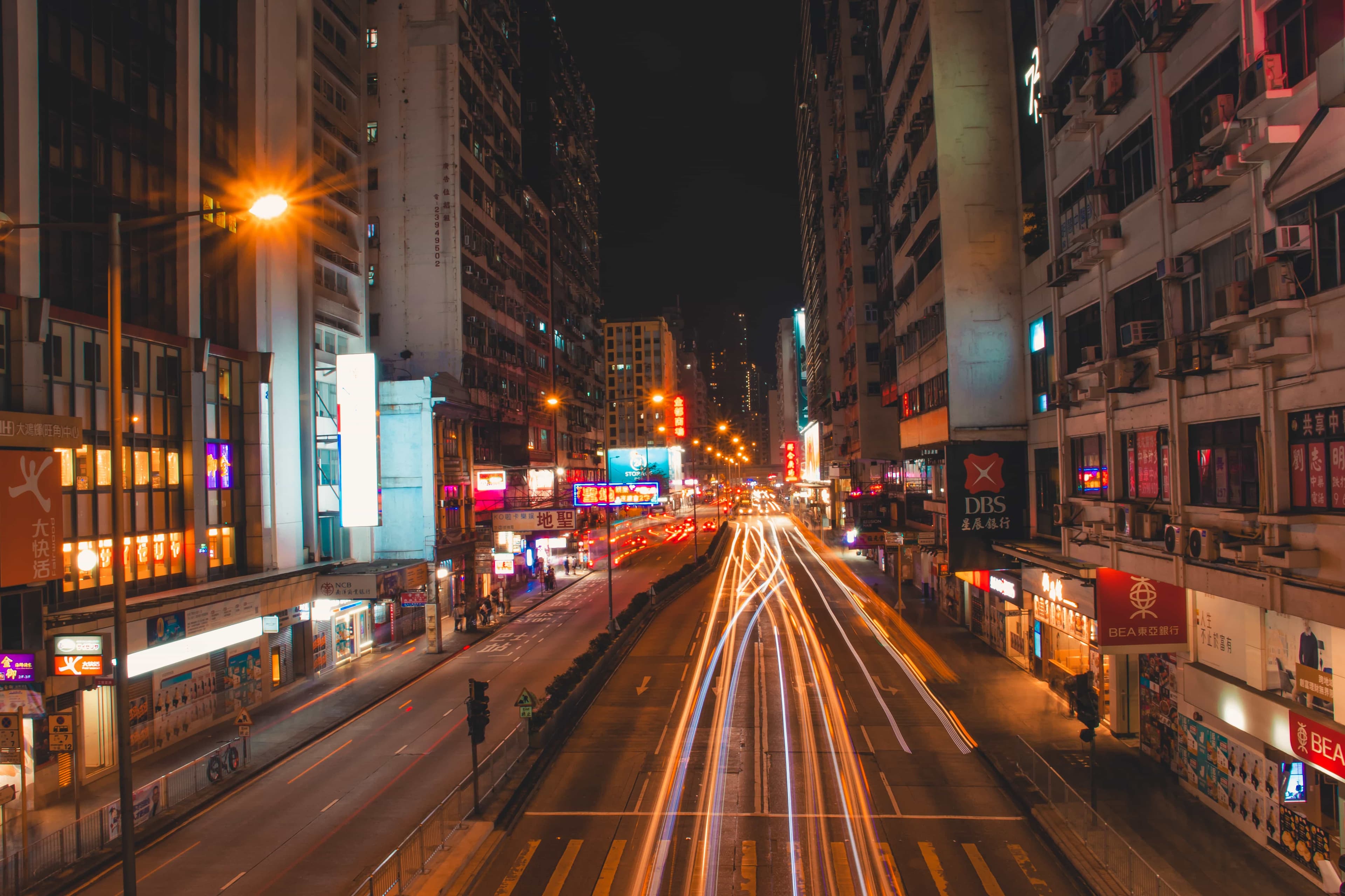 Hong Kong at night
